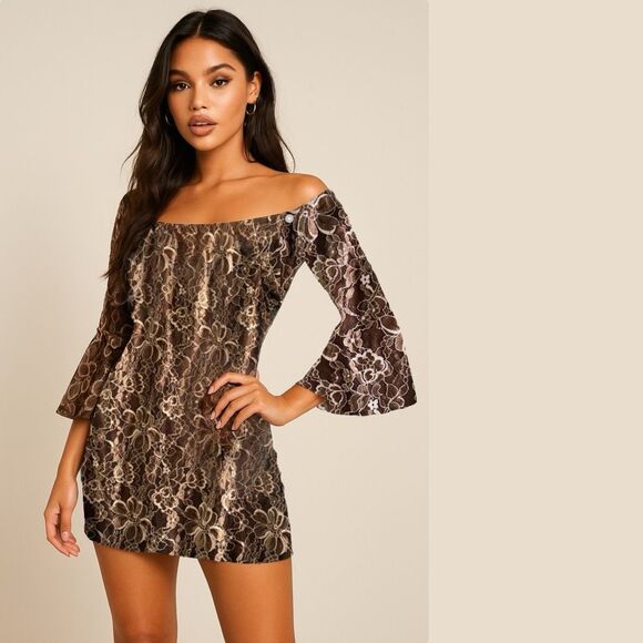 Lady Noiz Floral Lace Dress S Cottagecore Festival Vibes - Picture 1 of 16